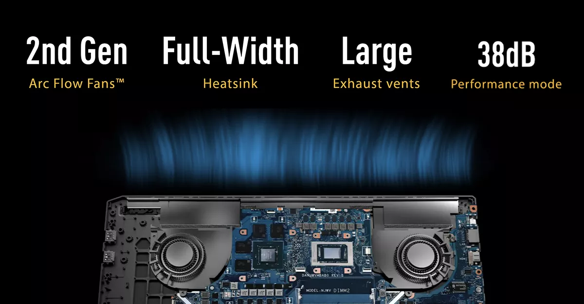 asus tuf a18 cooling system
