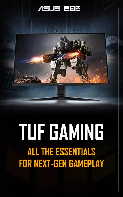 asus tuf gaming monnitor banner