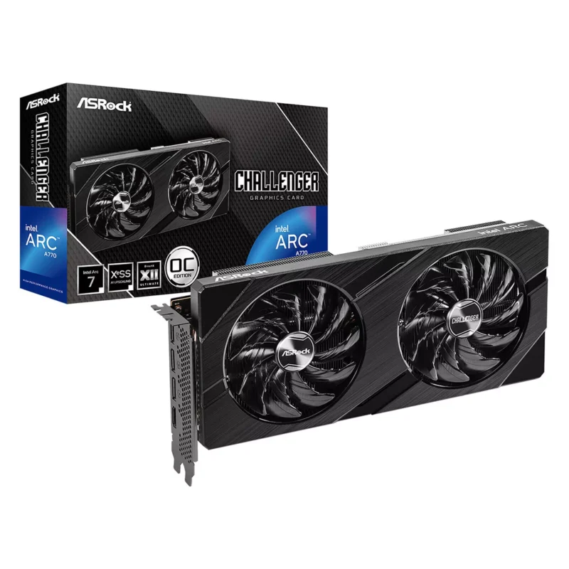 asrock-intel-arc-a770-challenger-16gb-oc- ASRock Intel Arc A770 Challenger 16GB OC