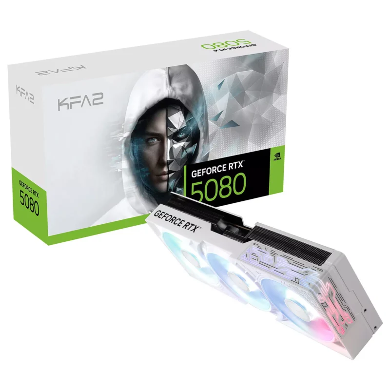 kfa2-geforce-rtx-5080-1-click-oc-white KFA2 GeForce RTX 5080 1-Click OC White