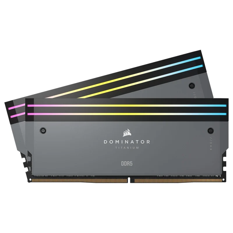 corsair-dominator-titanium-ddr5-rgb-64gb-2-x-32gb-6000-mhz-cl30-grey- Corsair Dominator Titanium DDR5 RGB 64GB (2 x 32GB) 6000 MHz CL30 - Grey .