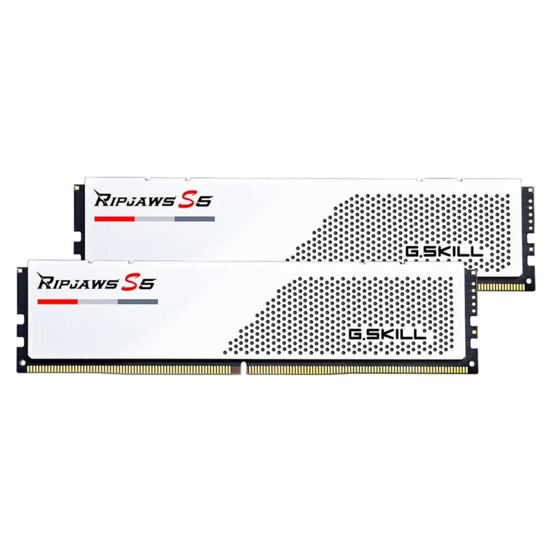G.Skill RipJaws S5 Low Profile 64GB (2 x 32GB) DDR5 6000 MHz CL28 - White .