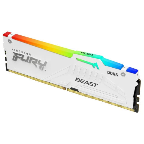 Kingston FURY Beast RGB 16GB DDR5 6000 MHz CL30 - White .